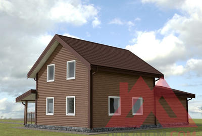 Проект каркасного дома с гаражом "Аллегро-2" 14*9, 153 кв.м.