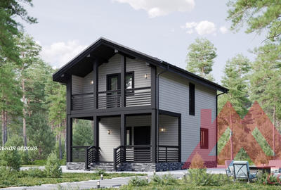 Проект каркасного дома "Ярис" 6*9, 71 м.кв.