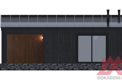 Проект каркасного дома "Ангара", 7*9 м, 35 м.кв
