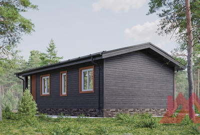 Проект каркасного дома "Нарьян" 6*8, 41 м.кв.