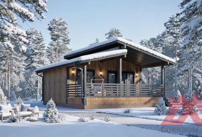 Проект каркасного дома "Соул", 6*7 м, 37 м.кв