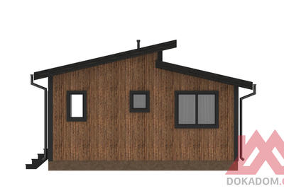 Проект каркасного дома "Соул", 6*7 м, 37 м.кв