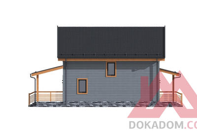 Проект каркасного дома "Ахиллес" 7*9, 102 м.кв.