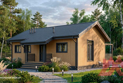 Проект каркасного дома "Айна" 11*7.4 (12.2), 69 м. кв