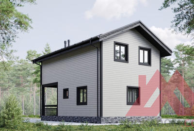 Проект каркасного дома "Ярис" 6*9, 71 м.кв.