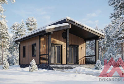 Проект каркасного дома "Соул-2", 6*8 м, 41 м.кв