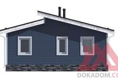 Проект каркасного дома "Альта-3", 8*9 м, 46 м.кв