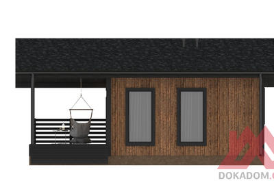 Проект каркасного дома "Соул", 6*7 м, 37 м.кв