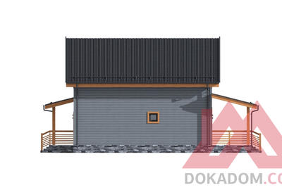 Проект каркасного дома "Ахиллес" 7*9, 102 м.кв.