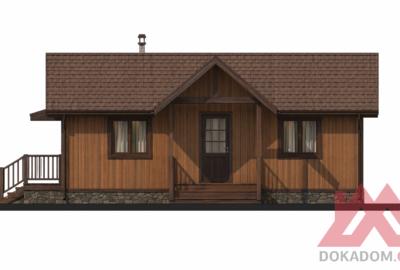 Проект каркасного дома "Вэлком", 3*9 м, 26 м.кв.