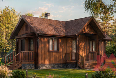Проект каркасного дома "Вэлком", 3*9 м, 26 м.кв.