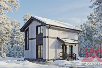 Проект каркасного дома "Апри" 6*7, 65 м.кв.