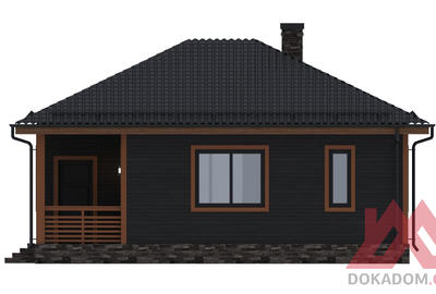 Проект каркасной бани "Тиана", 8*9м, 55 м.кв