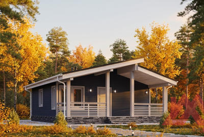 Проект каркасного дома "Альта-3", 8*9 м, 46 м.кв
