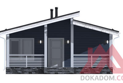 Проект каркасного дома "Альта-3", 8*9 м, 46 м.кв