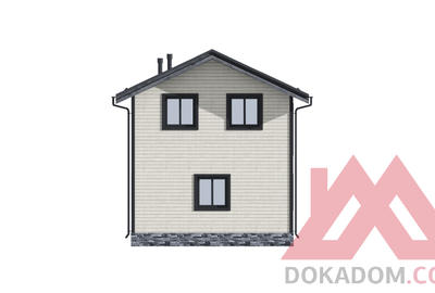 Проект каркасного дома "Ярис" 6*9, 71 м.кв.
