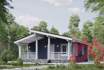 Проект каркасного дома "Альта-3", 8*9 м, 46 м.кв