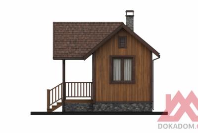 Проект каркасного дома "Вэлком", 3*9 м, 26 м.кв.