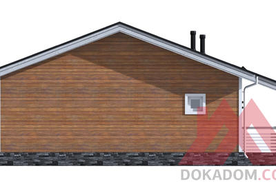 Проект каркасного дома "Камелия", 9*9 м, 50 м.кв