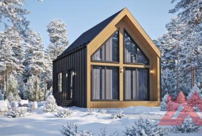 Проект каркасного дома "Артик" 5*7 40 м. кв