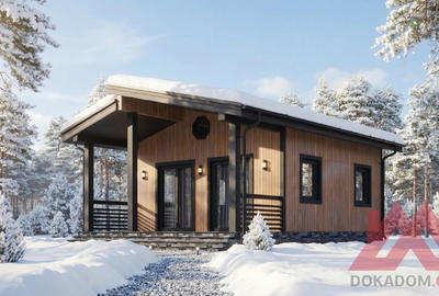 Проект каркасного дома "Соул-2", 6*8 м, 41 м.кв