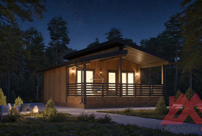 Проект каркасного дома "Соул", 6*7 м, 37 м.кв