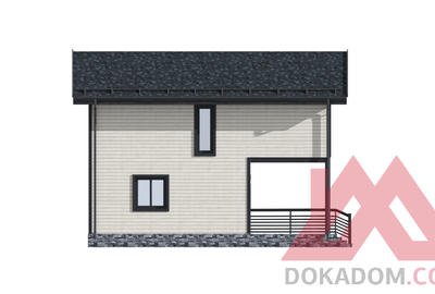 Проект каркасного дома "Ярис" 6*9, 71 м.кв.