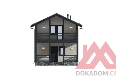 Проект каркасного дома "Ярис" 6*9, 71 м.кв.