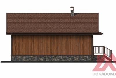Проект каркасного дома "Вэлком", 3*9 м, 26 м.кв.