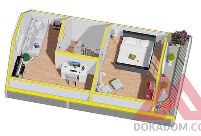Проект каркасного дома "Модус", 10*6 м, 102 м.кв. 