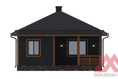 Проект каркасной бани "Тиана", 8*9м, 55 м.кв