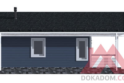 Проект каркасного дома "Альта-3", 8*9 м, 46 м.кв