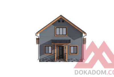 Проект каркасного дома "Ахиллес" 7*9, 102 м.кв.