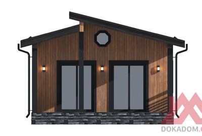 Проект каркасного дома "Соул-2", 6*8 м, 41 м.кв