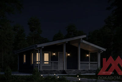 Проект каркасного дома "Альта-3", 8*9 м, 46 м.кв