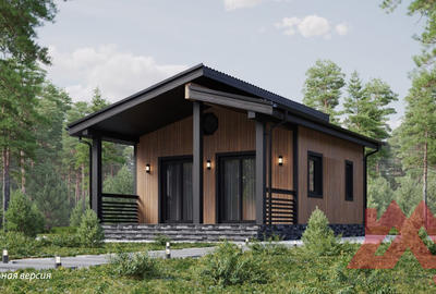 Проект каркасного дома "Соул-2", 6*8 м, 41 м.кв
