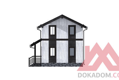 Проект каркасного дома "Апри" 6*7, 65 м.кв.