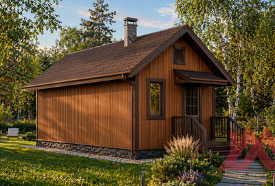 Проект каркасного дома "Вэлком", 3*9 м, 26 м.кв.