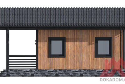 Проект каркасного дома "Соул-2", 6*8 м, 41 м.кв