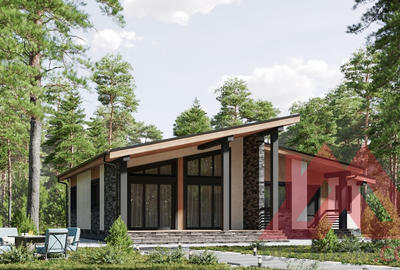 Проект каркасного дома "Вега" 12*14, 105 м.кв.
