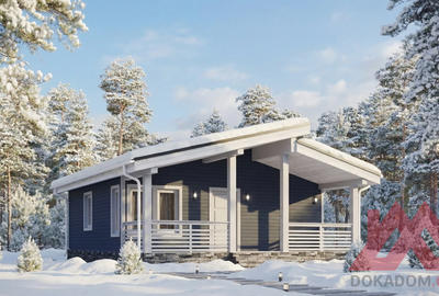 Проект каркасного дома "Альта-3", 8*9 м, 46 м.кв