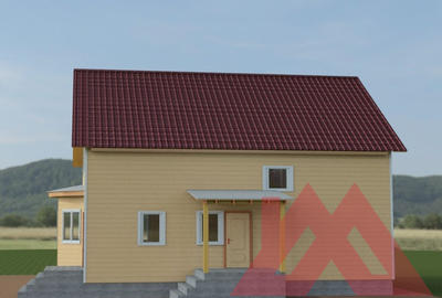 Проект каркасного дома "Валерия", 12.8*10.5м, 202 кв.м.