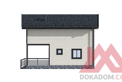 Проект каркасного дома "Ярис" 6*9, 71 м.кв.