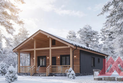 Проект каркасного дома "Амир-2" 8,5*14,5, 89 м. кв